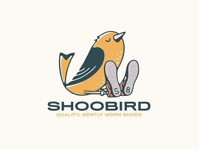 SHOOBIRD animal bird bird illustration bird logo character handmade illustration lettering logo mascot shoes shoobird shop