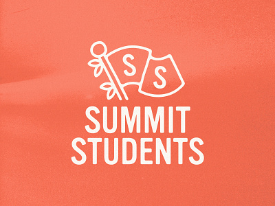 Summit Students Exploration brand branding design flag font handmade illustration lettering logo logomark mark texture typography