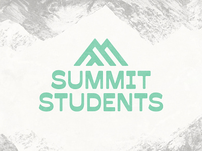 Summit Students brand church handmade illustration lettering logo logomark mark mountain summit type typography wordmark