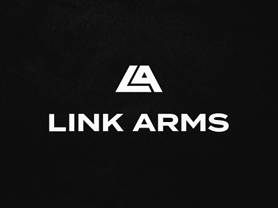 Link Arms brand branding design font icon link arms logo logomark texture typography wordmark