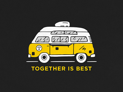 Together is Best bus coffee coffeehouse design graphic shirt sweatshirt