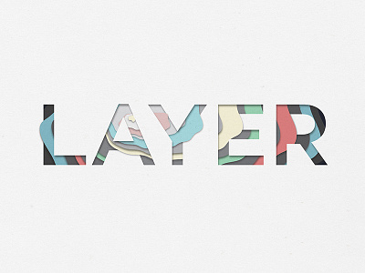 Layer color font layer layers lettering paper text type typography