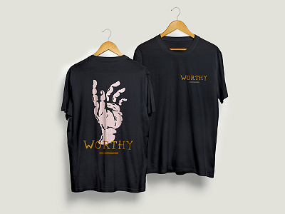 Worthy Tee apparel design hand illustration shirt tee tshirt worthy