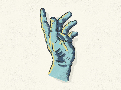 Halftone Hand color halftone hand illustration illustrator shading texture