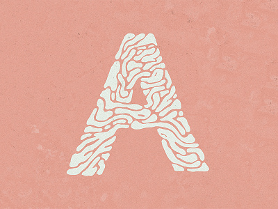 A - 36 Days of Type 36 a days handmade lettering of texture type typography