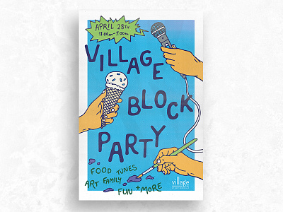 Village Block Party Poster