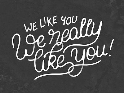 We Like You font handlettering handmade lettering quote type typography