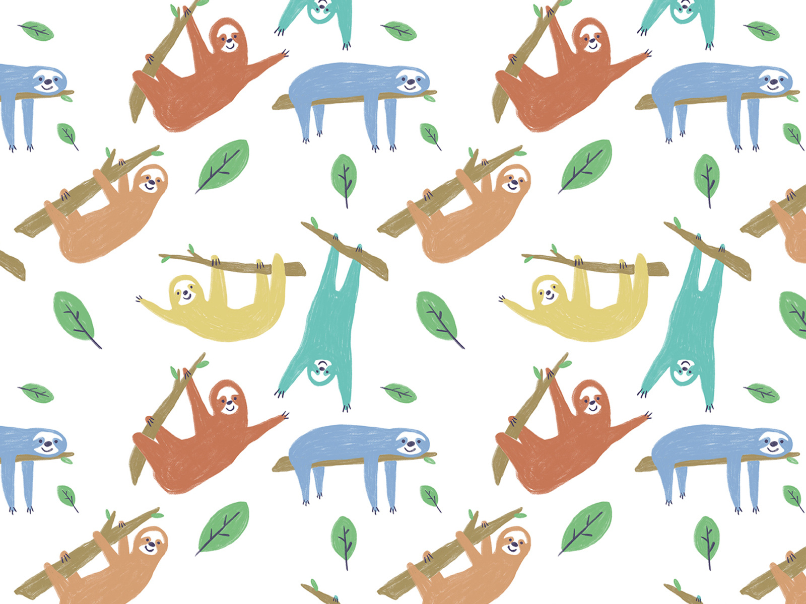 Sleepy Sloths - Hello Bello by Jesse Bowser on Dribbble