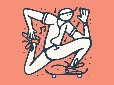 Go Skate body form go skate human illustration music person skate skateboard