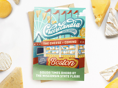 Cheeselandia Boston Invite boston carnival cheese cheeselandia fair ferris wheel food invitation invite state fair