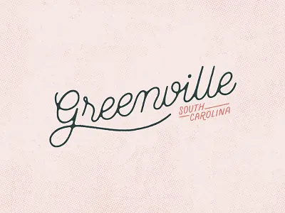 GVL Script carolina font greenville gvl halftone handlettering illustration lettering poster script script font script lettering south south carolina type typography