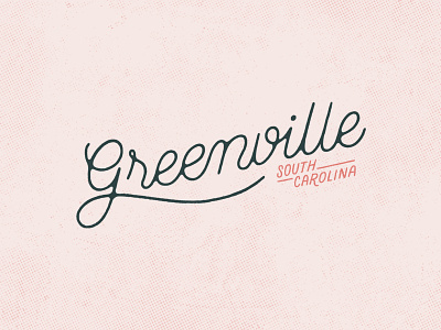 GVL Script carolina font greenville gvl halftone handlettering illustration lettering poster script script font script lettering south south carolina type typography