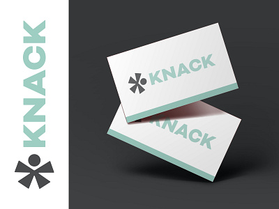 KNACK brand branding card knack logo logomark mark wordmark