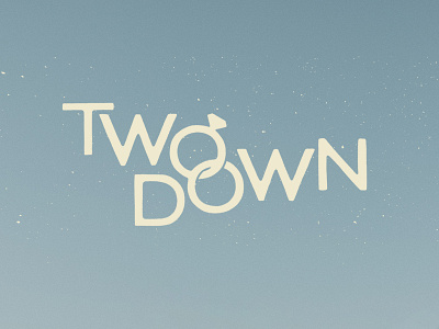 Two Down anniversary cute down handmade illustration lettering love rings texture two type typography wedding