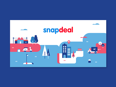 Playstore banner for Snapdeal banner illustration playstore snapdeal vector