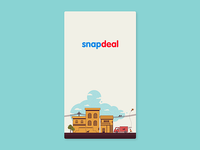 Snapdeal Splash screen app illustration snapdeal splashscreen ui vector