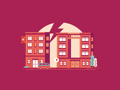 Merchant (oyo) Illustration colourfull freecharge hotel illustration offer vector