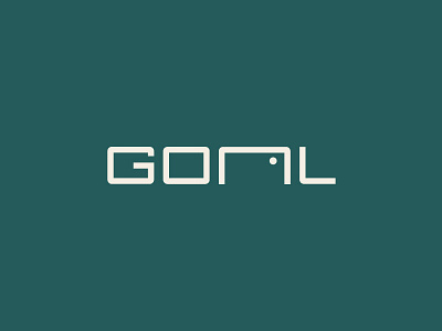 Goal football goal minimal typography