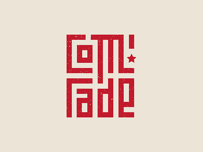 Comrade comrade illustrator texture typogaphy vector art