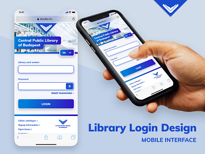 The „Useful” Mobile Mockup? – Library Login Design blue design library library card login login design login page login screen logo minimal mobile mockup mockup pastel responsive sketch ui ux ux design webdesign website