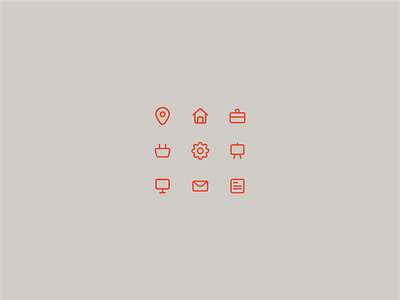 Basic Iconography Set business icon icon design icon set iconography icons minimal design visual design webdesign