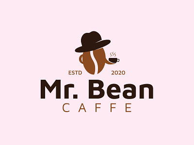 Mr Bean Caffe caffe choco coffee minimal minimalist minimalist logo modern mr mr bean logo mr bean logo unique logo