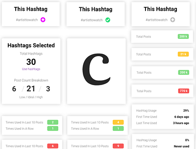 Curate Chrome Extension for finding hashtags on Instagram bright colors browser extension chrome chrome extension colorful extension hashtag hashtags instagram instagram post overlay saas saas app saas design