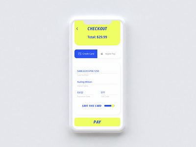 Credit card checkout ✧ dailyui002