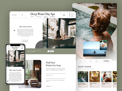 Day Spa Web Layout concept debut web design