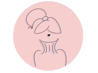 Girl1 avatar icon ilustration procreate vector