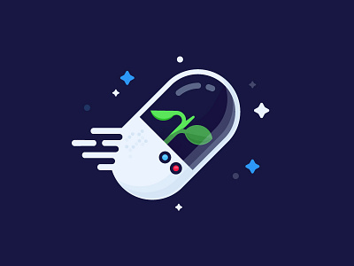 Capsule capsule identity illustration life space vector voyager