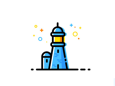 Lighthouse identity illustration lighthouse vector