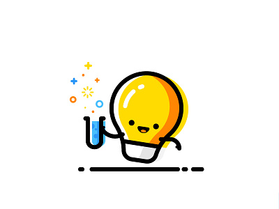 Bulby bulb bulby icon iconographer idea identity illustration vector