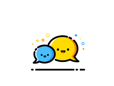Talk chat identity illustration sms talk vector