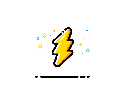Thunder identity illustration thunder vector