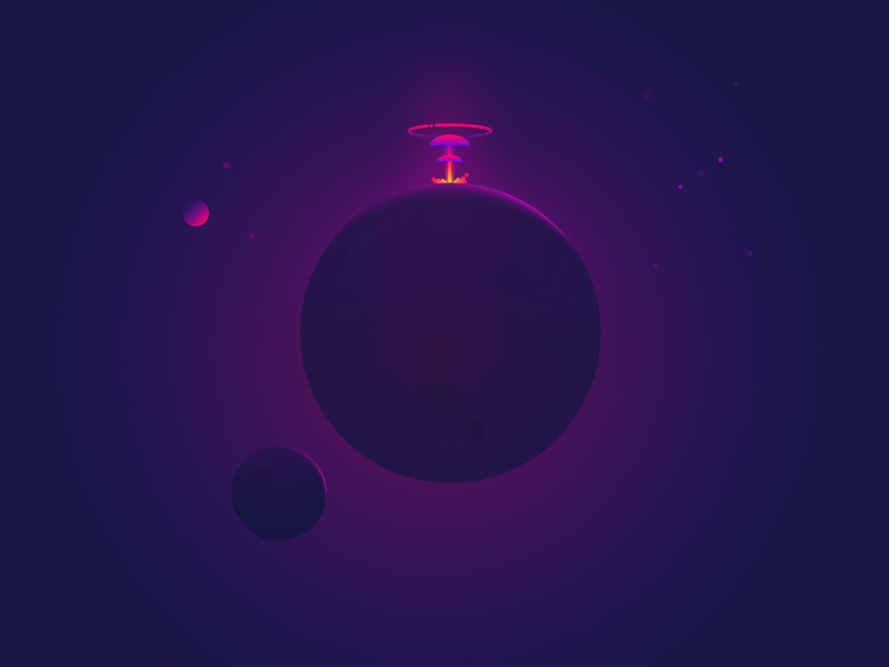 Planet planet illustration explosion atomic