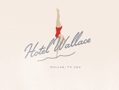 Hotel Wallace Branding art brand branding design icon illustration illustrator logo minimal typography vector