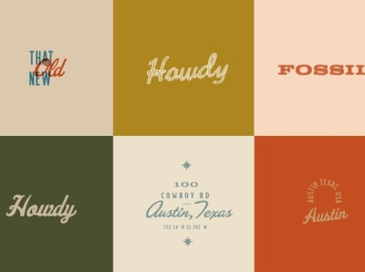 Fossil Brand Illustrations branding design illustration logo minimal