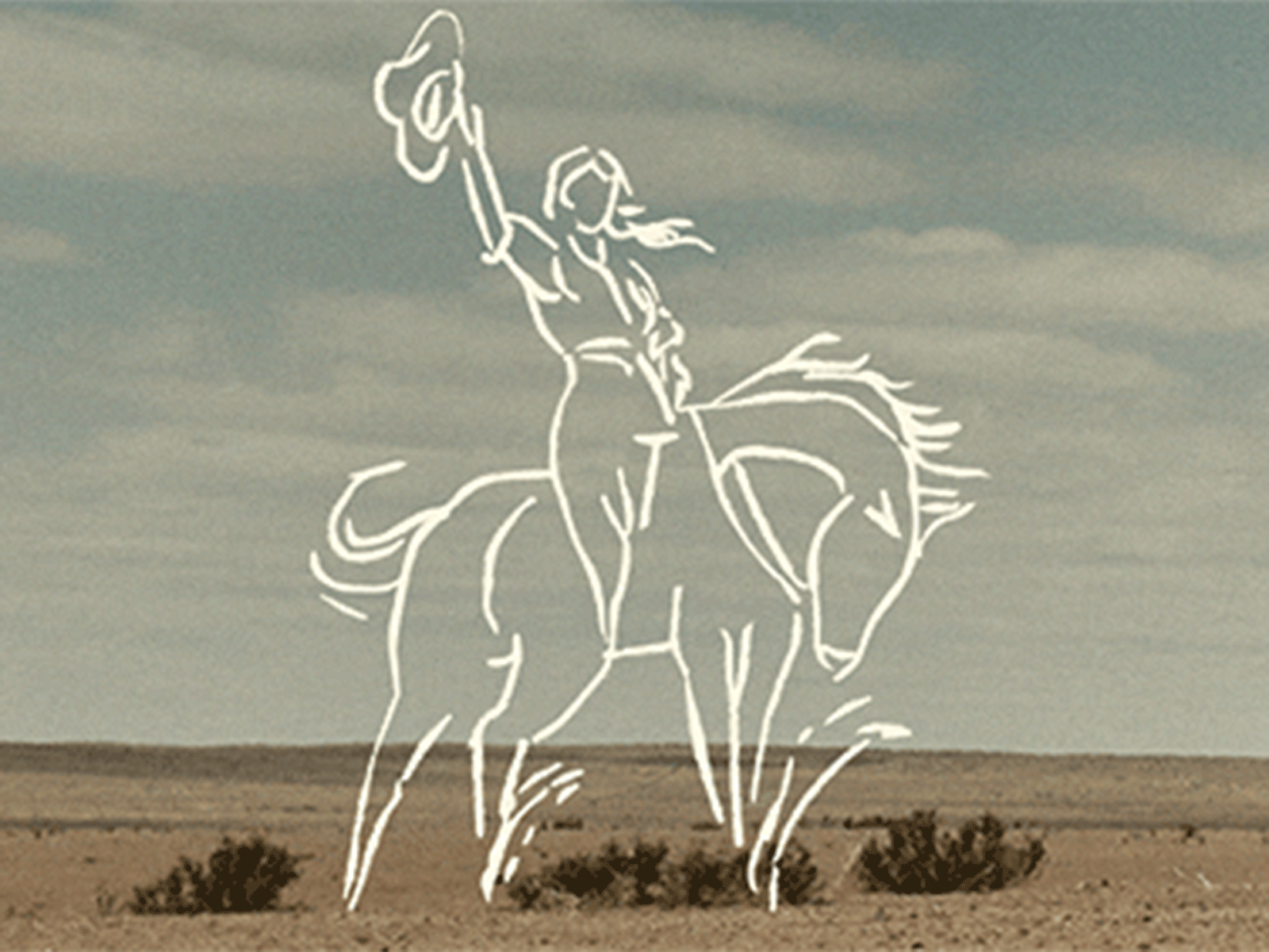 Fossil Cowgirl Animation branding design icon illustration logo minimal ui ux vector