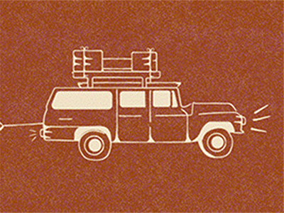 Fossil Car Animation branding design icon illustration logo minimal ui ux vector