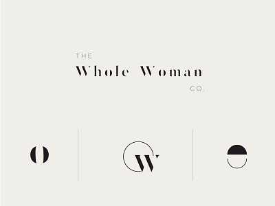 The Whole Woman Co. Branding branding design icon illustration logo minimal typography ui vector