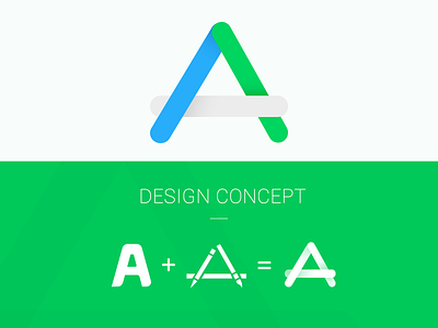 Logo design green logo uiwork