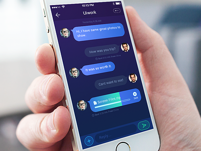 Message app chat china design gorgeous ios iphone message ui uiwork