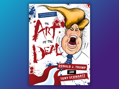 Trump Book Poster contest design illustraion poster poster design