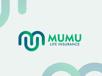 Mumu Life Logo branding branding design design gradient iconic logo insurance letter logo logomark logos logotype monogram logo simple symbols