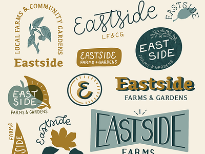 Eastside Farms - Detail Shot exploration hand lettering lettering logo wip