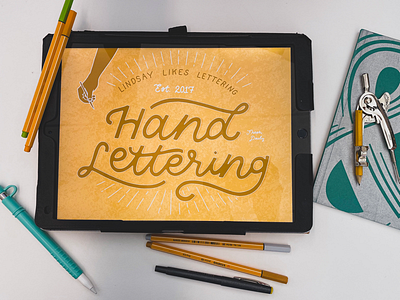 Hand lettering services custom flat lay hand lettering lettering tools
