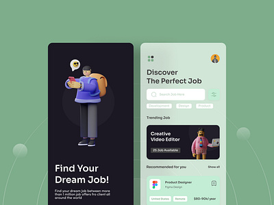 Job App UI Design