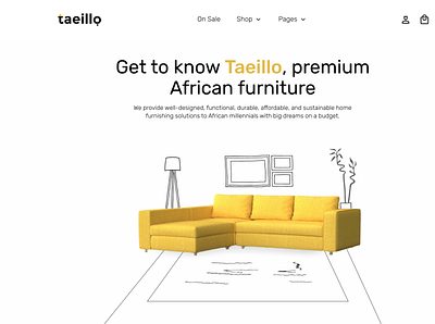 Taeillo Landing Page (Hero Section Redesign) app branding design giftcard illustration landingpage logo ui ux vector