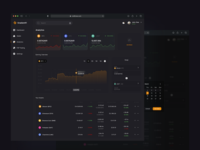 Crypto Wallet Analytics UI crypto ui ux wallets web3